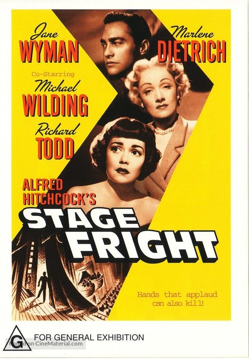 Stage Fright - Australian DVD movie cover