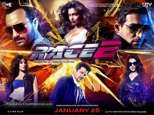 Race 2 - Indian Movie Poster