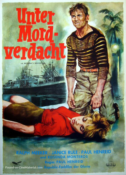 A Woman&#039;s Devotion - German Movie Poster