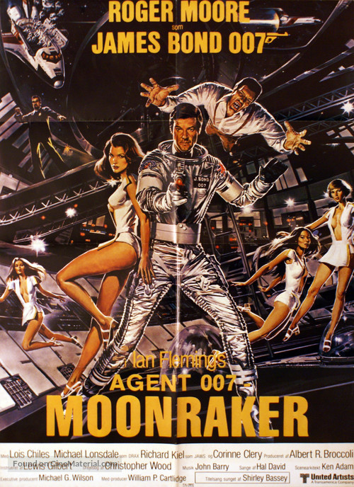 Moonraker - Danish Movie Poster