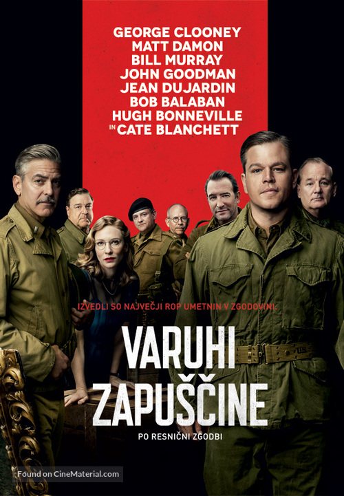 The Monuments Men - Slovenian Movie Poster