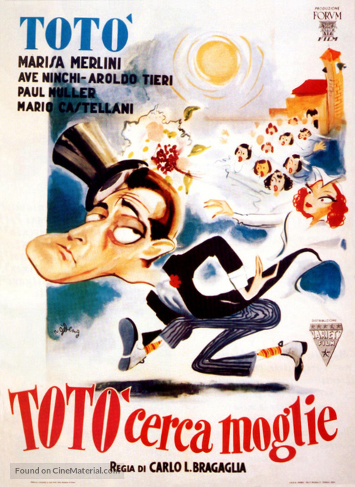 Tot&ograve; cerca moglie - Italian Movie Poster