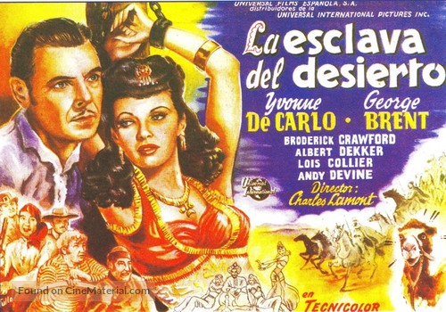 Slave Girl - Spanish Movie Poster