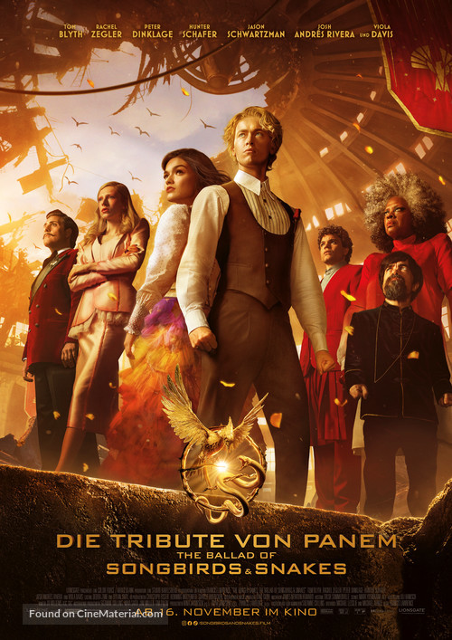 The Hunger Games: The Ballad of Songbirds and Snakes - German Movie Poster