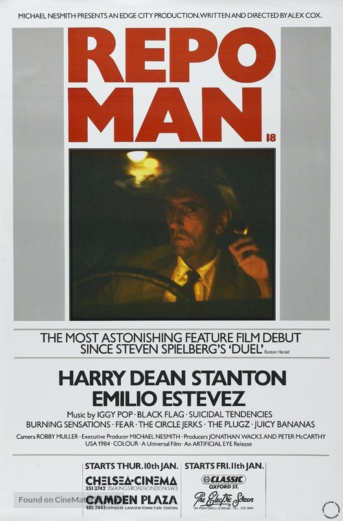 Repo Man - British Movie Poster