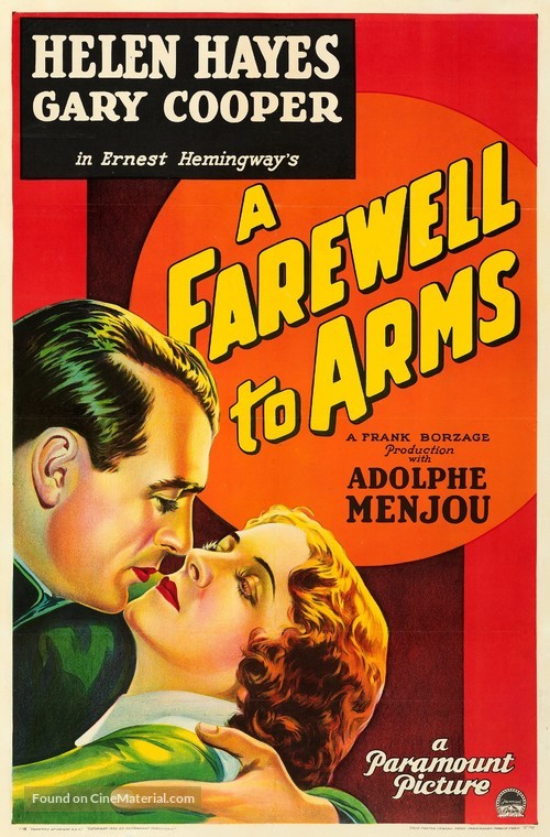 A Farewell to Arms (1932) movie poster