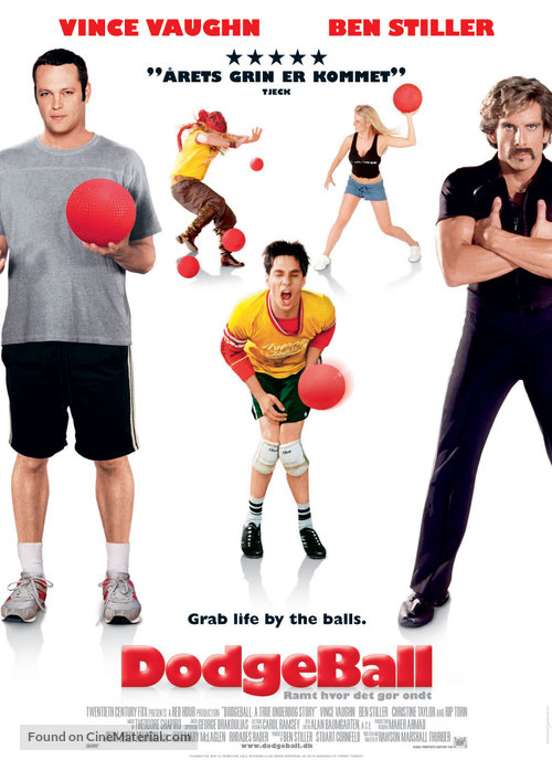 Dodgeball: A True Underdog Story - Danish Movie Poster
