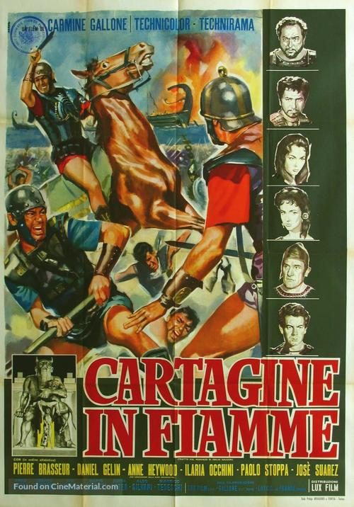Cartagine in fiamme - Italian Movie Poster