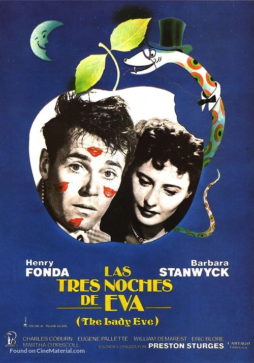 The Lady Eve - Spanish Movie Poster