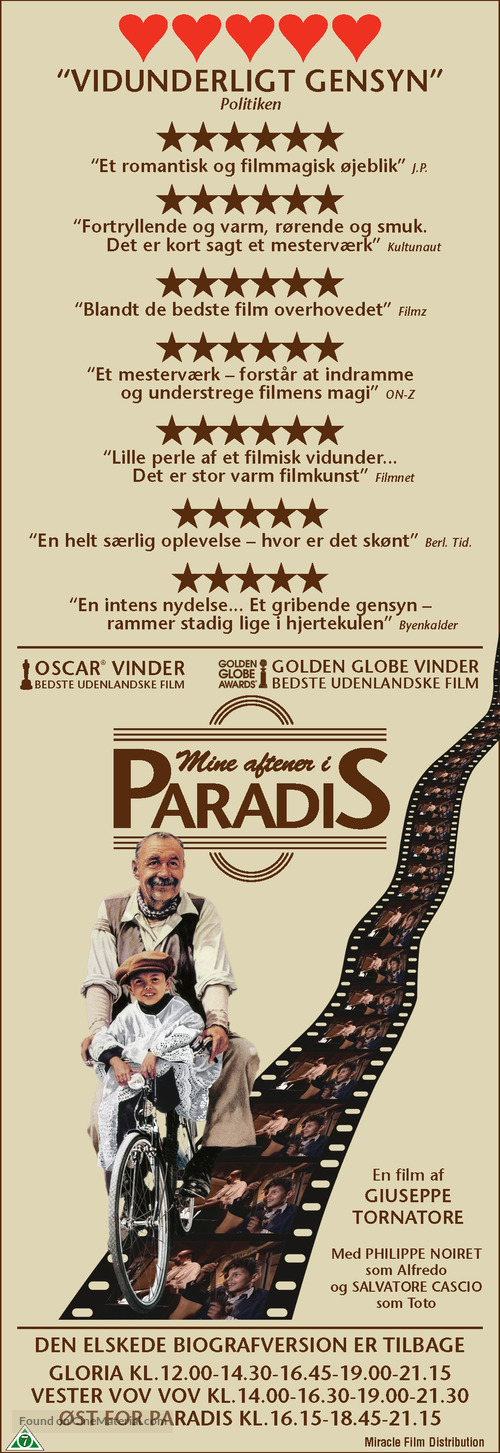 Nuovo cinema Paradiso - Danish Movie Poster