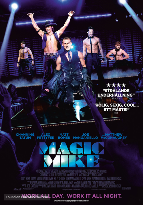 Magic Mike - Swedish Movie Poster