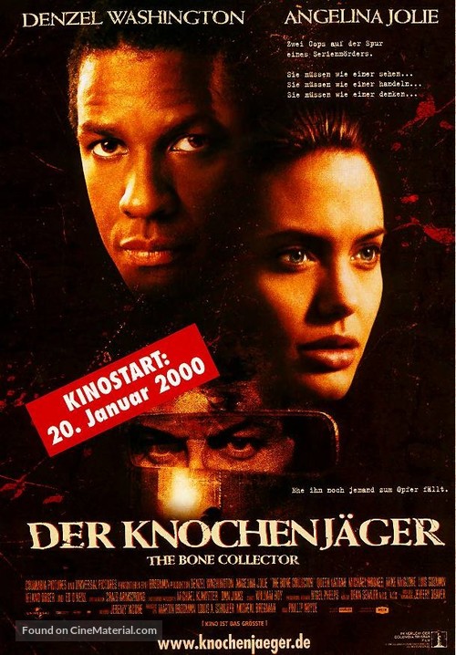 The Bone Collector - German Movie Poster