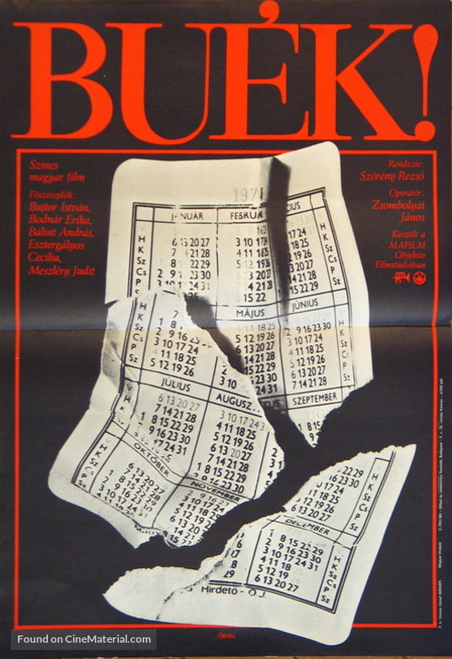 BU&Eacute;K! - Hungarian Movie Poster