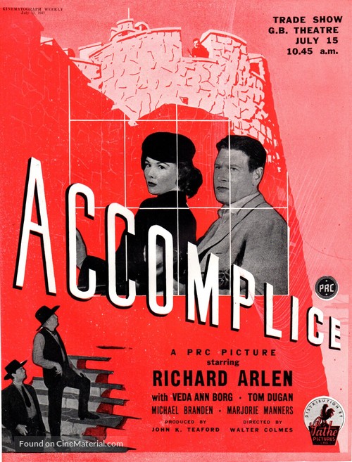 Accomplice - British Movie Poster
