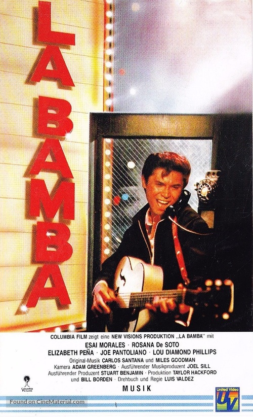 La Bamba - German VHS movie cover