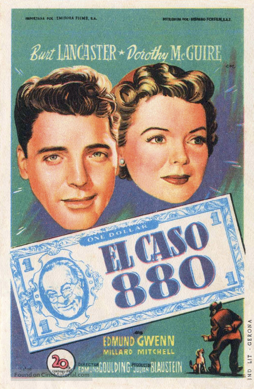 Mister 880 - Spanish Movie Poster