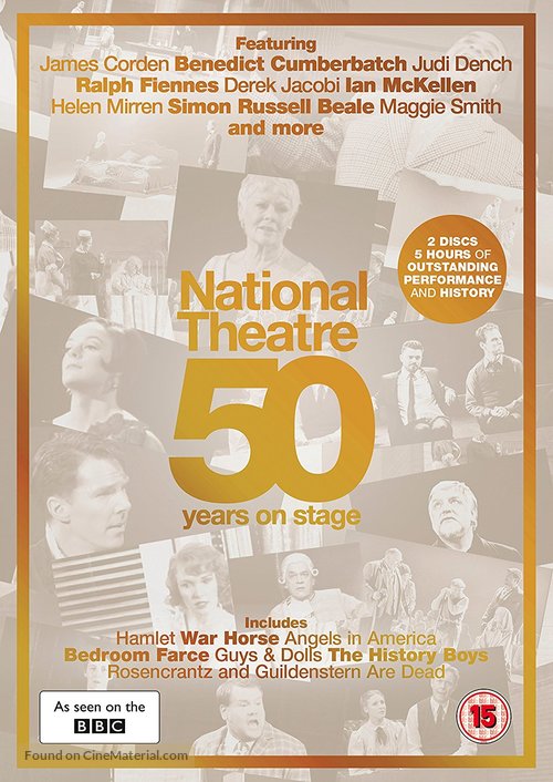National Theatre Live: 50 Years on Stage - British DVD movie cover
