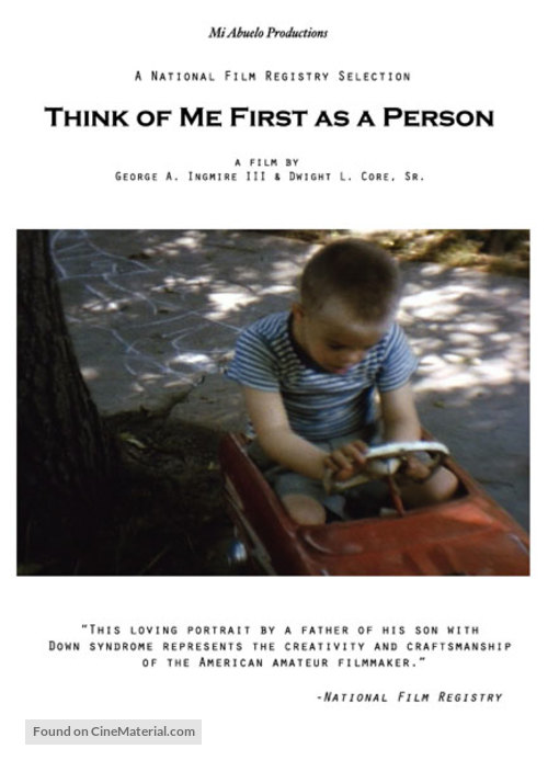 Think of Me First as a Person - DVD movie cover