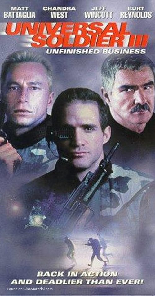 Universal Soldier III: Unfinished Business - Movie Cover