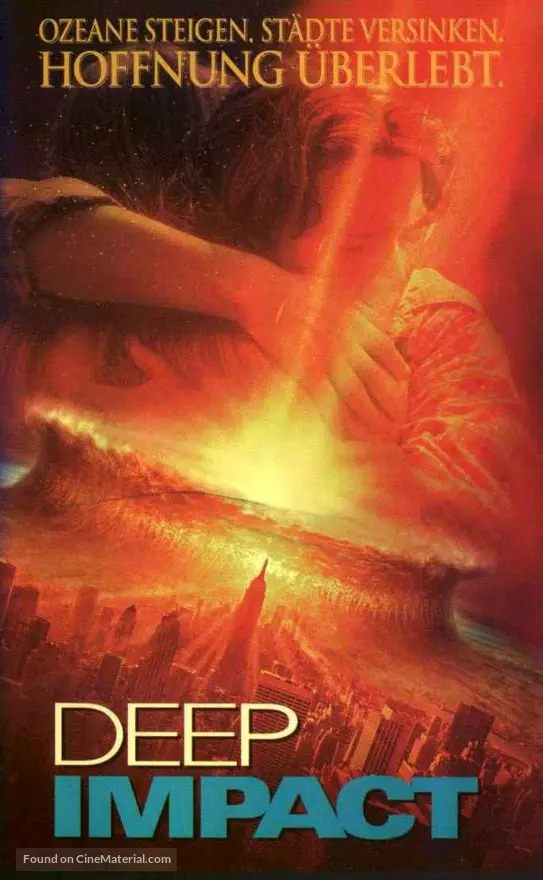 Deep Impact - German VHS movie cover