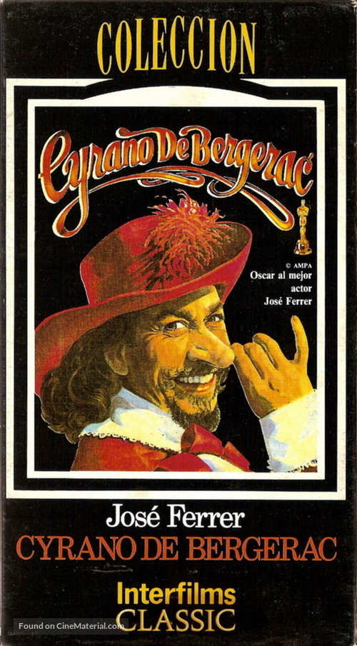Cyrano de Bergerac - Spanish VHS movie cover