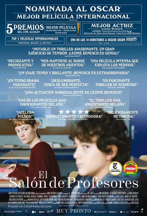 Das Lehrerzimmer - Spanish Movie Poster