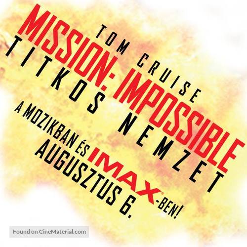 Mission: Impossible - Rogue Nation - Hungarian Logo