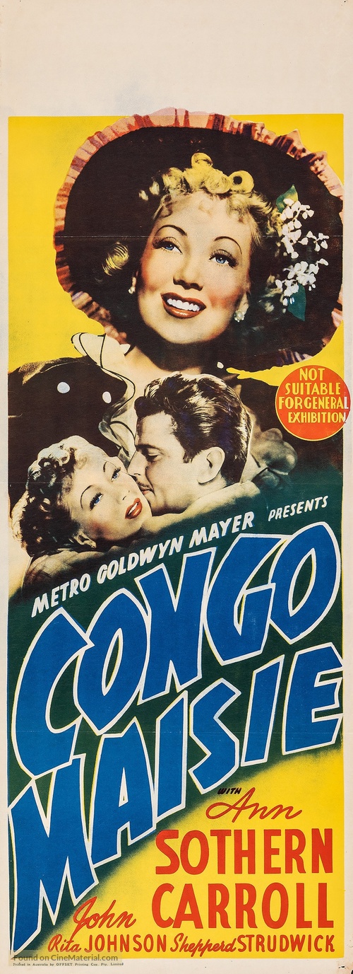 Congo Maisie - Australian Movie Poster