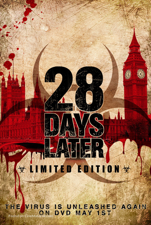 28 Days Later... - British Video release movie poster