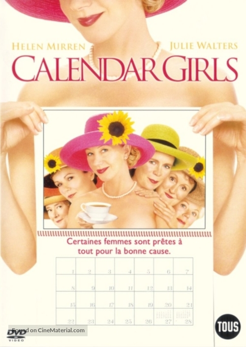 Calendar Girls - Belgian DVD movie cover