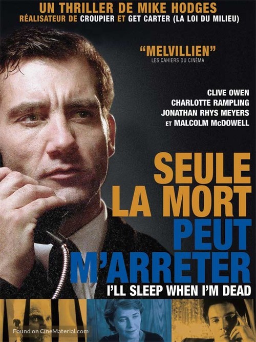 I&#039;ll Sleep When I&#039;m Dead - French Movie Poster