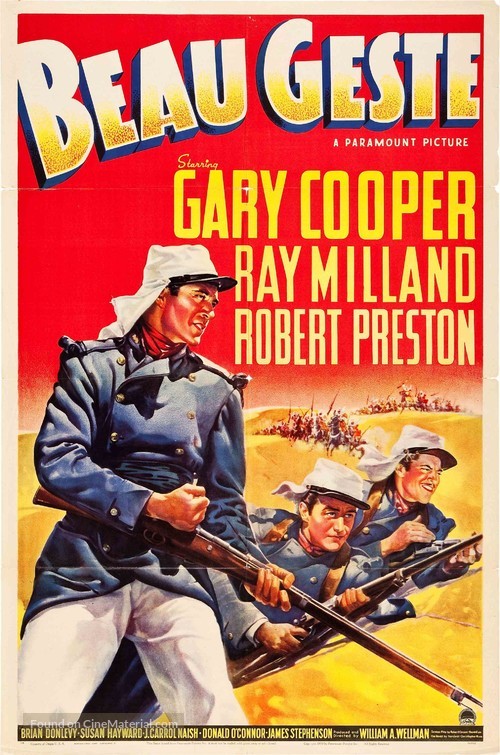 Beau Geste - Theatrical movie poster