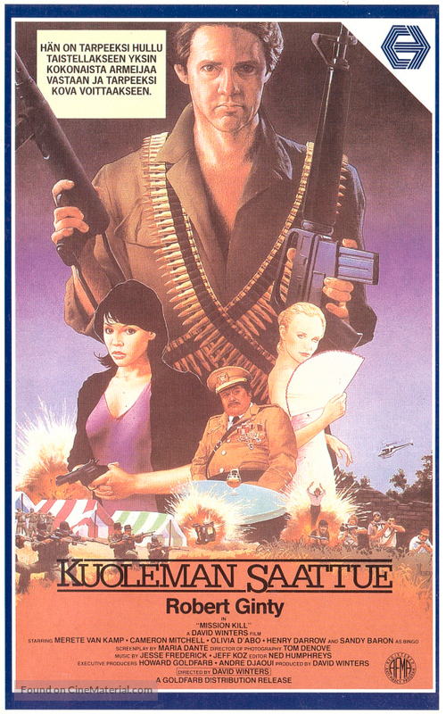 The Mission... Kill - Finnish VHS movie cover