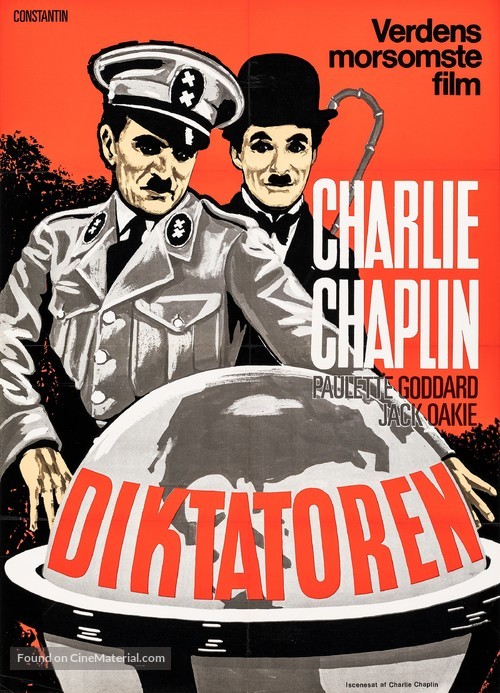 The Great Dictator - Danish Movie Poster