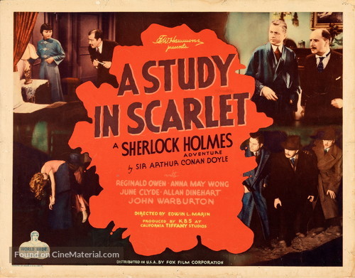 A Study in Scarlet - Movie Poster