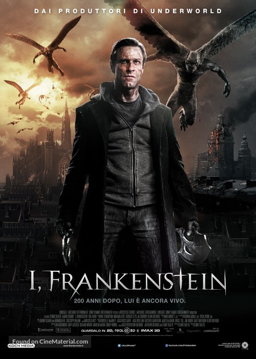 I, Frankenstein - Italian Movie Poster