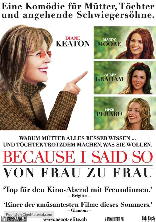 Because I Said So - Swiss DVD movie cover