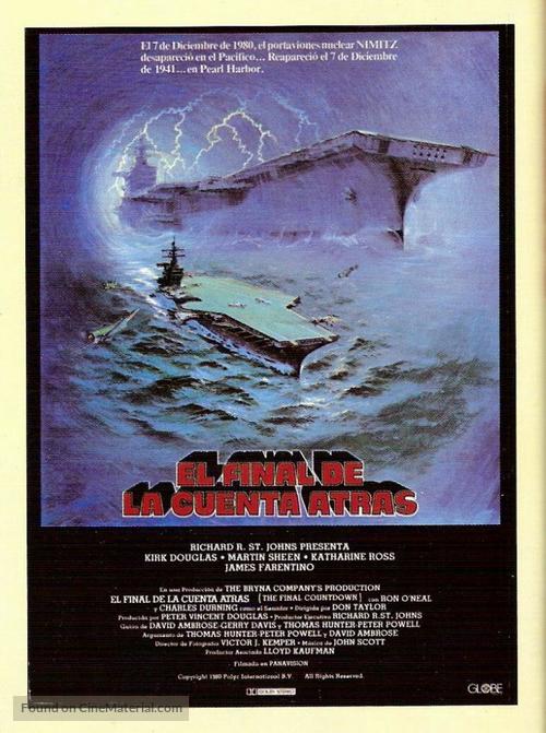 The Final Countdown - Spanish Movie Poster