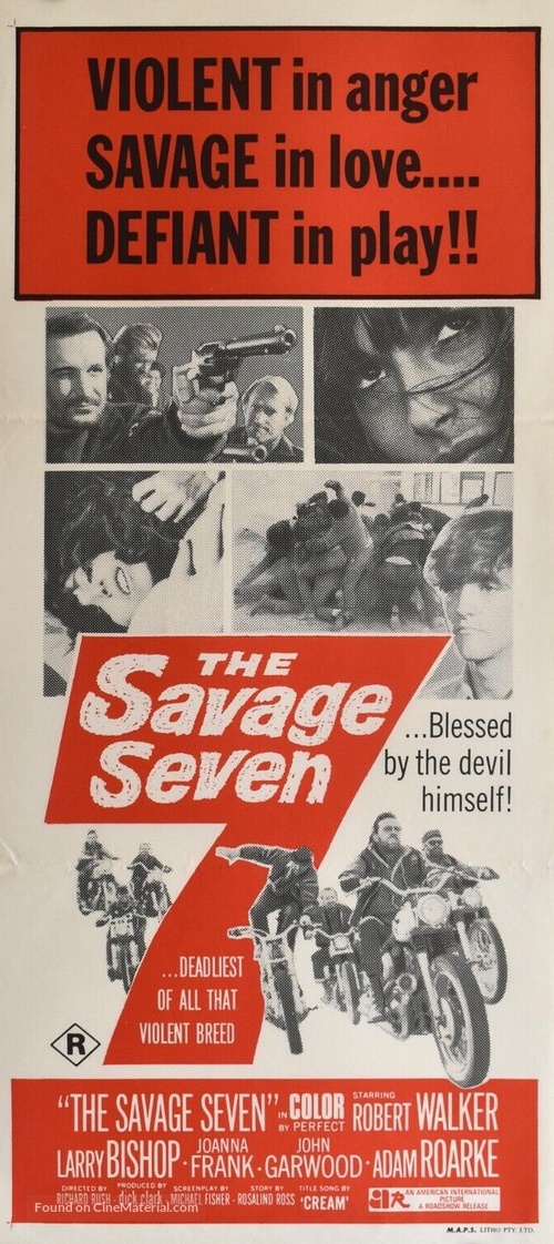 The Savage Seven - Australian Movie Poster