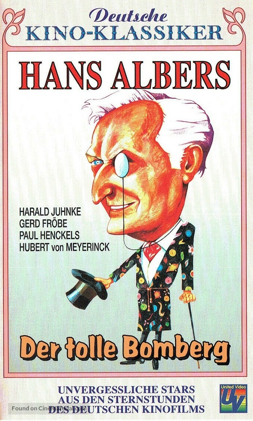 Der tolle Bomberg - German VHS movie cover