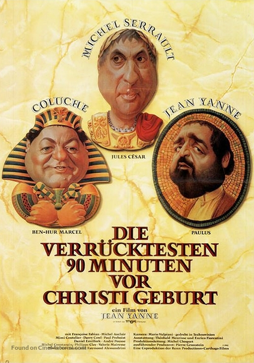 Deux heures moins le quart avant J&eacute;sus-Christ - German Movie Poster