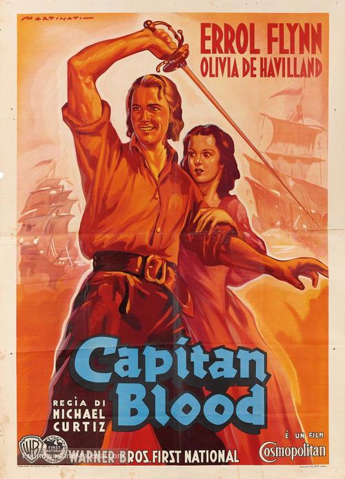Captain Blood - Italian Movie Poster