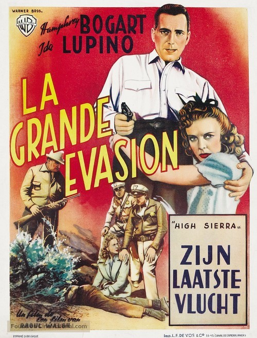 High Sierra - Belgian Movie Poster