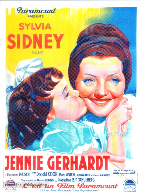 Jennie Gerhardt - French Movie Poster