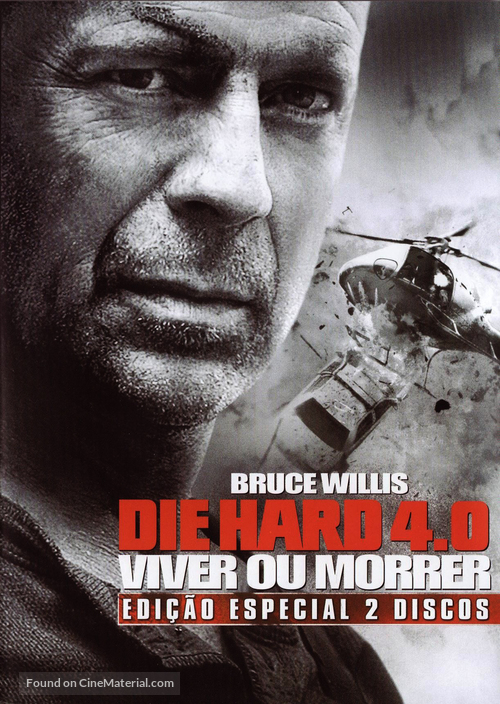 Live Free or Die Hard - Portuguese Movie Cover