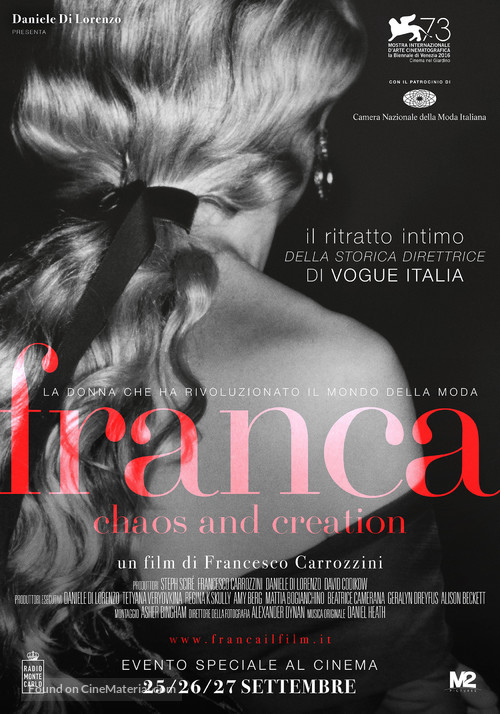 Franca: Chaos and Creation - Italian Movie Poster