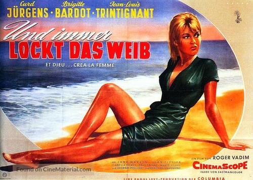 Et Dieu... cr&eacute;a la femme - German Movie Poster