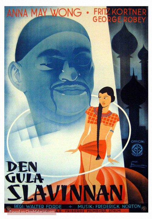 Chu Chin Chow - Swedish Movie Poster