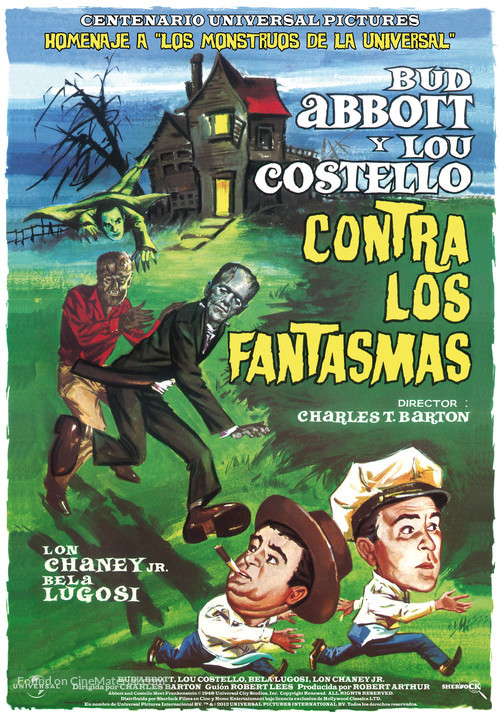 Bud Abbott Lou Costello Meet Frankenstein - Spanish Movie Poster