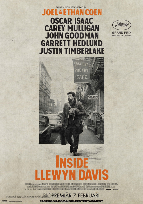 Inside Llewyn Davis - Swedish Movie Poster